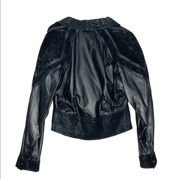 Global Identity Vintage 80’s Leather Crop Jacket - Picture 3 of 15
